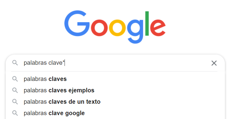 sugerencias de google palabras clave