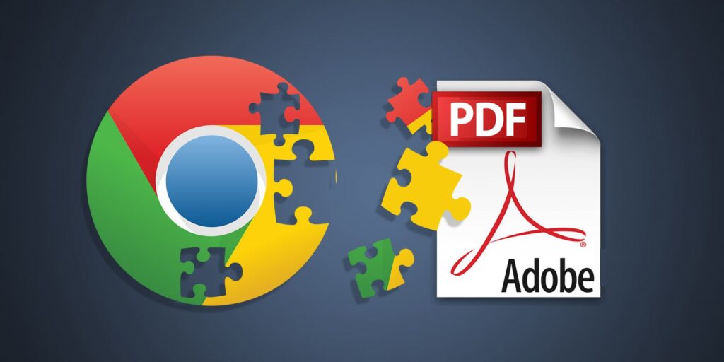 Logo de Google Chrome pasando a formato PDF.